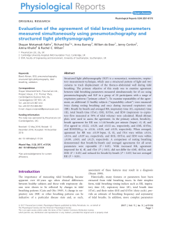 Evaluation of the agreement of tidal breathing parameters measured