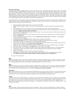 Dress Code - Freedom Preparatory Academy