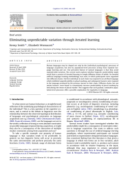 Eliminating unpredictable variation through iterated
