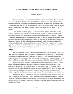 A Novel American Life: Lew Wallace and the Writing of Ben