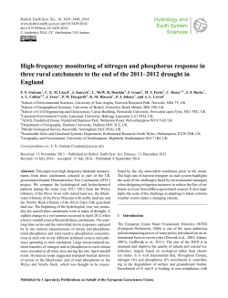 High-frequency monitoring of nitrogen and phosphorus response in
