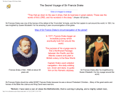 The Secret Voyage of Sir Francis Drake