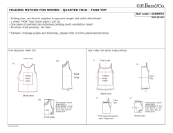 folding method for women - quarter fold