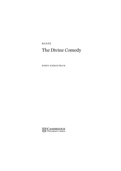The Divine Comedy - Assets - Cambridge University Press