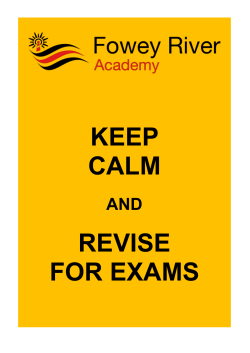 keep calm revise for exams