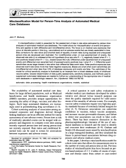 Misclassification Model for Person-Time Analysis