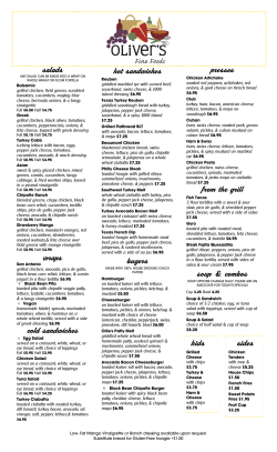 salads wraps cold sandwiches hot sandwiches