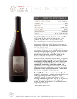 tasting notes - Kingston Family Vineyards