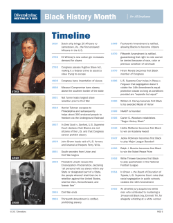 Black History Month Timeline - DiversityInc Best Practices