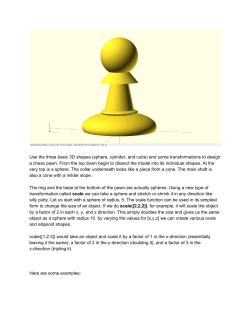 Use the three basic 3D shapes (sphere, cylinder, and cube) and