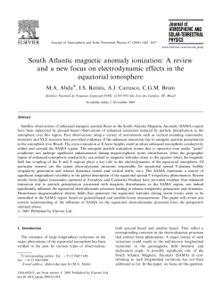 South Atlantic magnetic anomaly ionization: A review and a