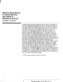 National Expenditures on Social Security and Health in Selected