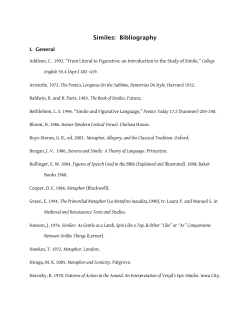 Similes: Bibliography