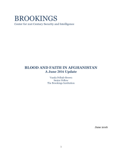 Blood and faith in Afghanistan