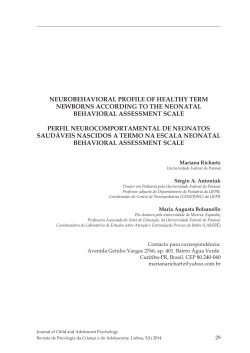 NEurobEhavioral profilE of hEalthy tErm NEwborNs accordiNg to