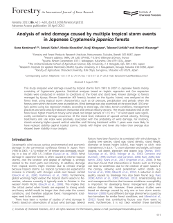 Analysis of wind damage caused by multiple tropical storm events in