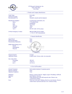 Material Safety Data Sheet - LTS Research Laboratories, Inc.