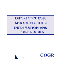 Export Controls and Universities