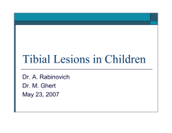 Tibial Lesions in Children