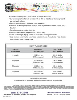 Party Tips - SRC Party Rentals