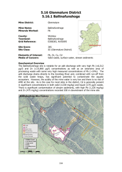 5.16 Glenmalure District 5.16.1 Ballinafunshoge
