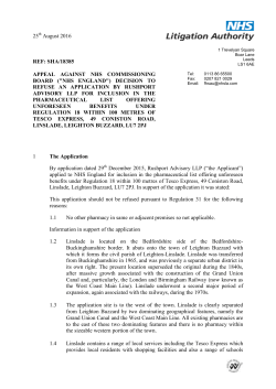 Pharmaceutical Decisions - Reg 18