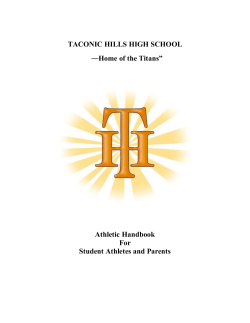 Athletic Guide - Taconic Hills Central School District