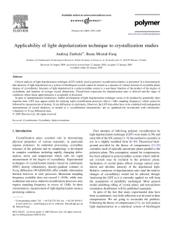 Applicability of light depolarization technique to