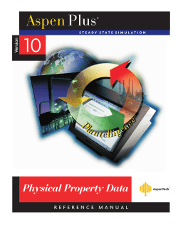 Aspen Plus7 - Chemical Engineering
