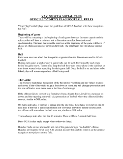 Flag Football: Men`s 7v7