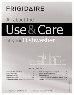 Frigidaire Dishwasher