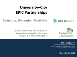 University&ndash;City EPIC Partnerships - EPIC-N
