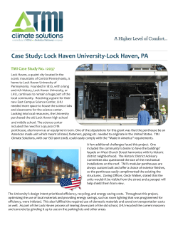 Case Study: Lock Haven University-Lock Haven, PA