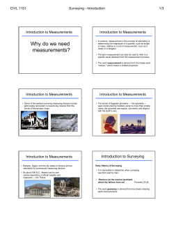Introduction to surveying