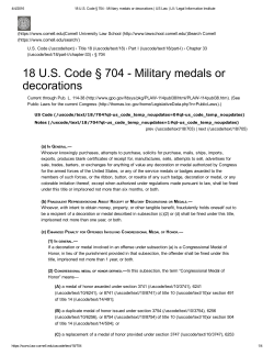 Stolen Valor Act - Leonard Law Office