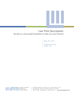 Law Firm Succession