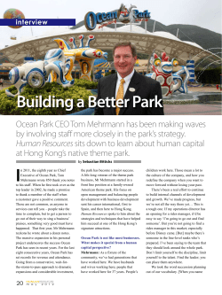 Building a Better Park - Hong Kong Institute of Human Resource