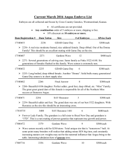 Current March 2016 Angus Embryo List