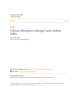 Chlorine Absorption Utilizing Caustic Sodium Sulfite