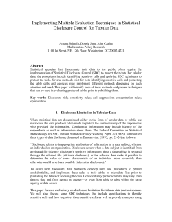 Implementing Multiple Evaluation Techniques in Statistical