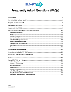 FAQs - SMART IRB
