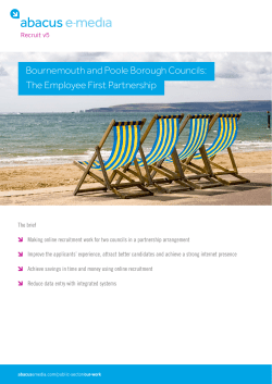 Bournemouth and Poole Borough Councils: The - Abacus e