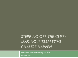 Stepping Off the Cliff: Making Interpretive Change Happen