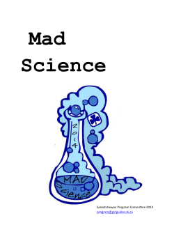 Mad Science - Girl Guides of Canada.
