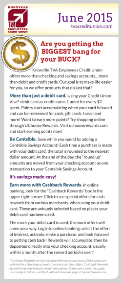 June 2015 - Knoxville TVA Employees Credit Union