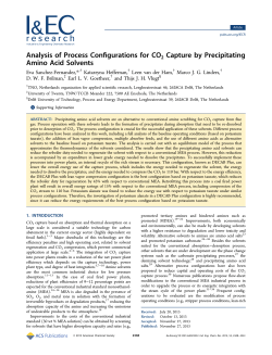 Analysis of Process Configurations for CO2 Capture by Precipitating