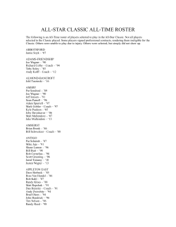 ALL-time roster All Star Classic