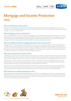 Mortgage and Income Protection