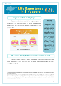 life expectancy in Singapore