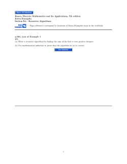 Extra Examples Section .4—Recursive Algorithms — Page
